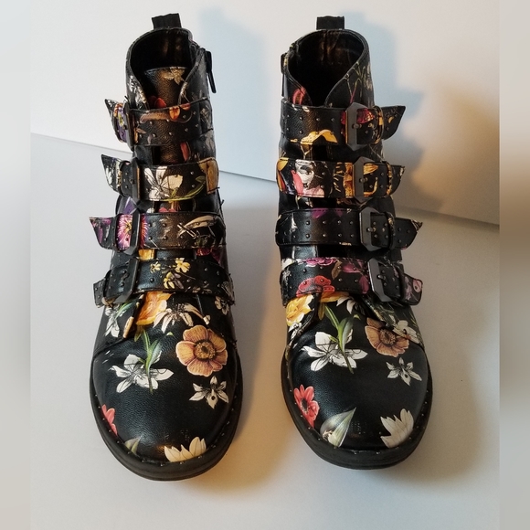 Steve Madden Floral boots Sz 7 - Picture 2 of 11